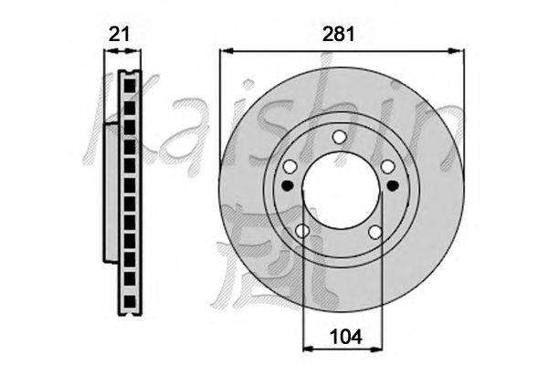 Тормозной диск KAISHIN CBR463