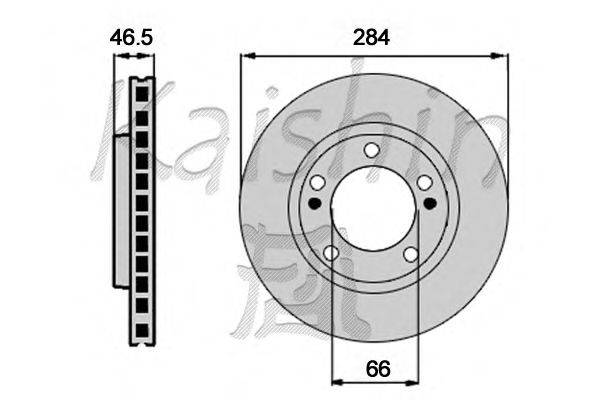 Тормозной диск KAISHIN CBR484