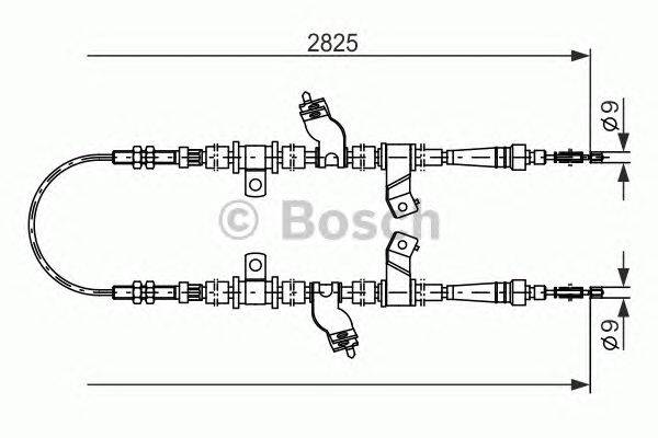 Трос, стояночная тормозная система HERTH+BUSS JAKOPARTS J12235