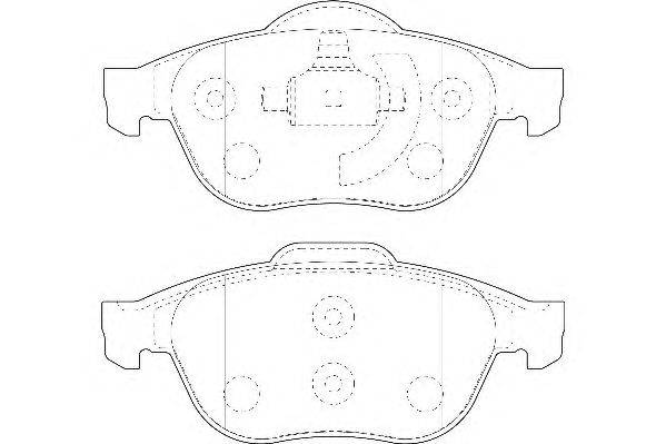 Комплект тормозных колодок, дисковый тормоз WAGNER WBP23245A
