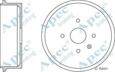 Тормозной барабан APEC braking DRM9960