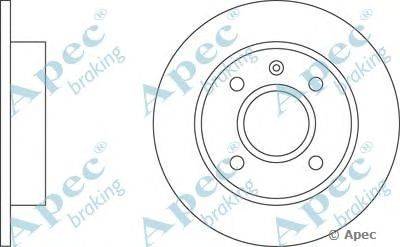 Тормозной диск APEC braking DSK110