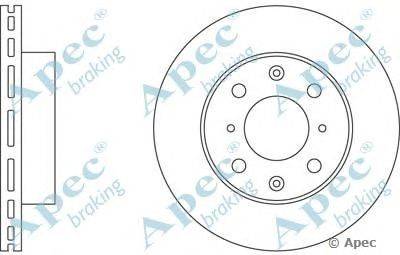 Тормозной диск APEC braking DSK131