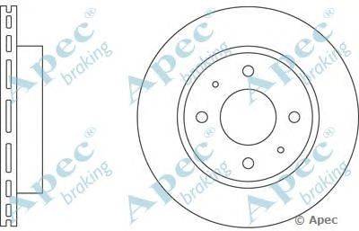 Тормозной диск APEC braking DSK143