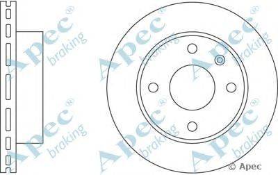 Тормозной диск APEC braking DSK145