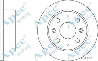 Тормозной диск APEC braking DSK148