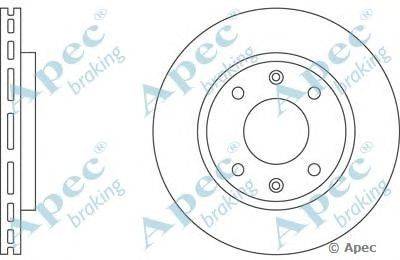 Тормозной диск APEC braking DSK151