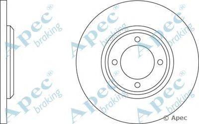 Тормозной диск APEC braking DSK158