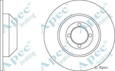 Тормозной диск APEC braking DSK186