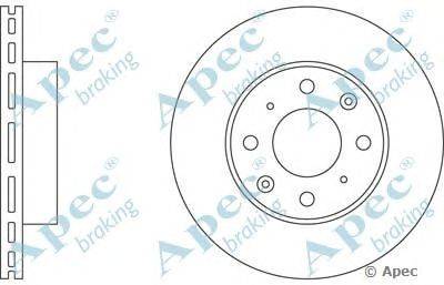 Тормозной диск APEC braking DSK187