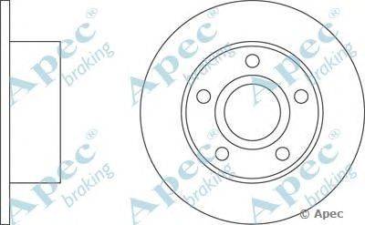 Тормозной диск APEC braking DSK193