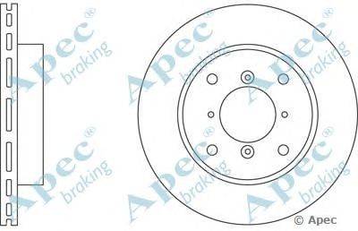 Тормозной диск APEC braking DSK196