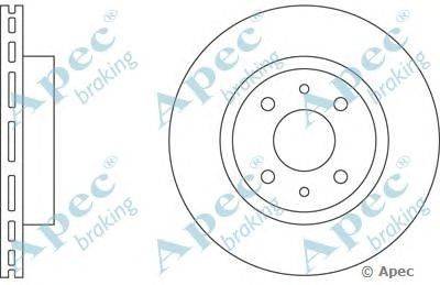 Тормозной диск APEC braking DSK201