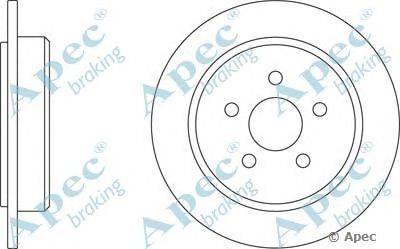 Тормозной диск APEC braking DSK2038