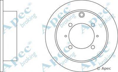 Тормозной диск APEC braking DSK2045