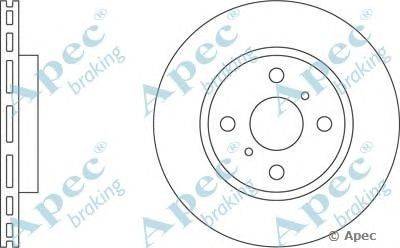 Тормозной диск APEC braking DSK2048