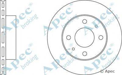 Тормозной диск APEC braking DSK2055