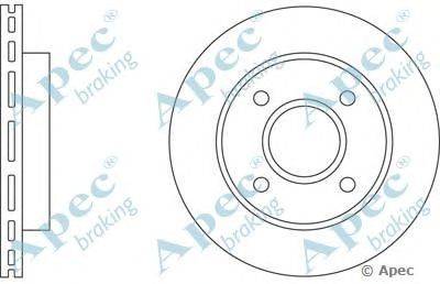 Тормозной диск APEC braking DSK208