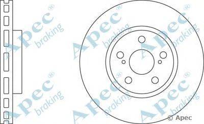 Тормозной диск APEC braking DSK2093