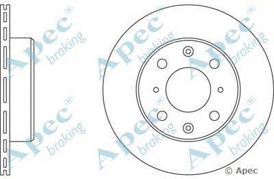 Тормозной диск APEC braking DSK214