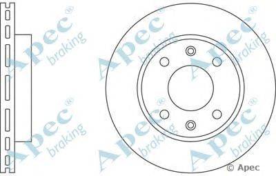 Тормозной диск APEC braking DSK218