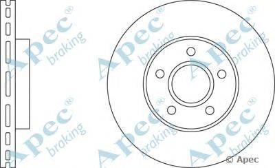 Тормозной диск APEC braking DSK2203
