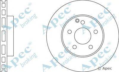 Тормозной диск APEC braking DSK2224