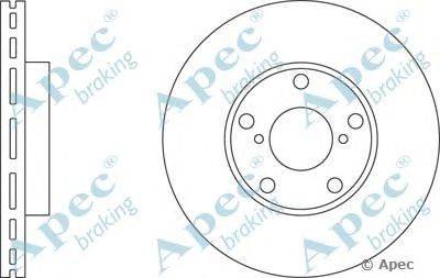Тормозной диск APEC braking DSK2238