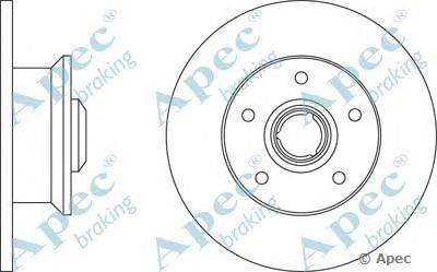 Тормозной диск APEC braking DSK224