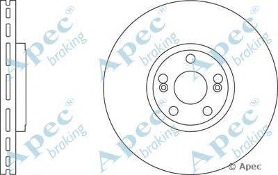 Тормозной диск APEC braking DSK2242