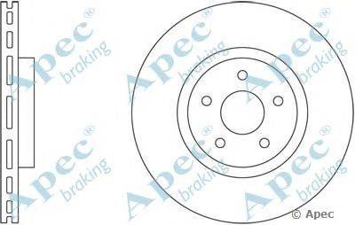 Тормозной диск APEC braking DSK2344