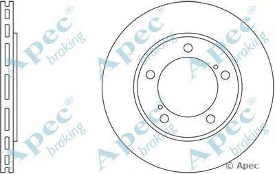 Тормозной диск APEC braking DSK2346