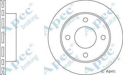 Тормозной диск APEC braking DSK235