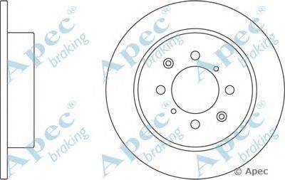 Тормозной диск APEC braking DSK2355