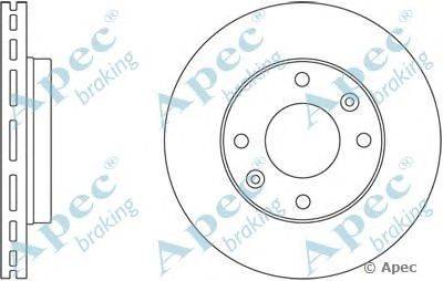 Тормозной диск APEC braking DSK2404