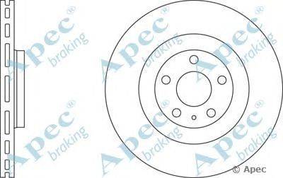 Тормозной диск APEC braking DSK2410