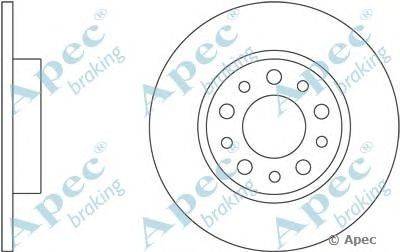 Тормозной диск APEC braking DSK2430