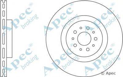 Тормозной диск APEC braking DSK2458