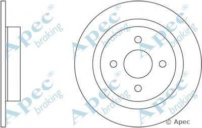Тормозной диск APEC braking DSK2488