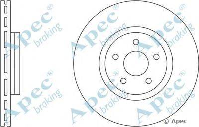 Тормозной диск APEC braking DSK2489