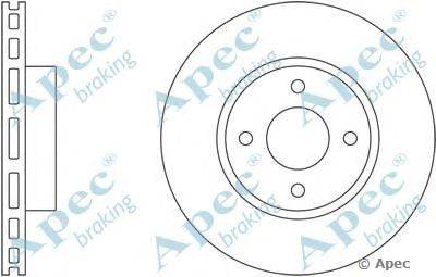 Тормозной диск APEC braking DSK2492