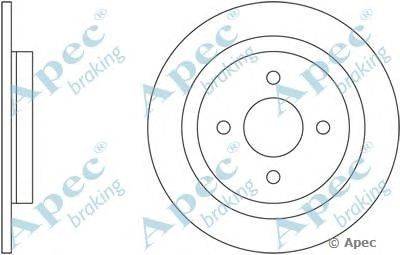 Тормозной диск APEC braking DSK2493