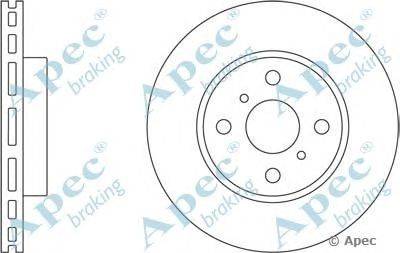 Тормозной диск APEC braking DSK2515