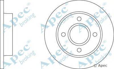 Тормозной диск APEC braking DSK253