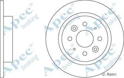 Тормозной диск APEC braking DSK2538