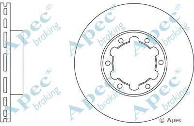 Тормозной диск APEC braking DSK2598