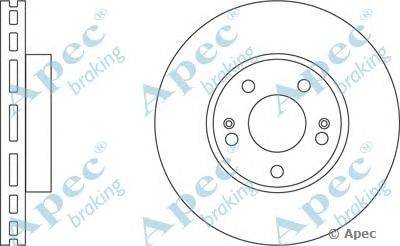 Тормозной диск APEC braking DSK2604