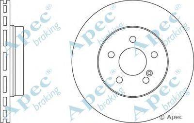 Тормозной диск APEC braking DSK2613