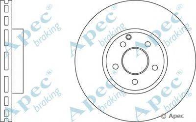 Тормозной диск APEC braking DSK2617