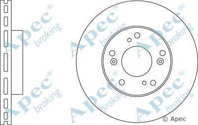 Тормозной диск APEC braking DSK2618
